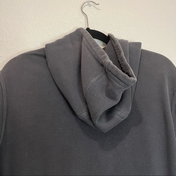 Nike Gray Neon Yellow Green Swoosh Logo Pullover Hoodie Jacket Mens Size L - Picture 6 of 11